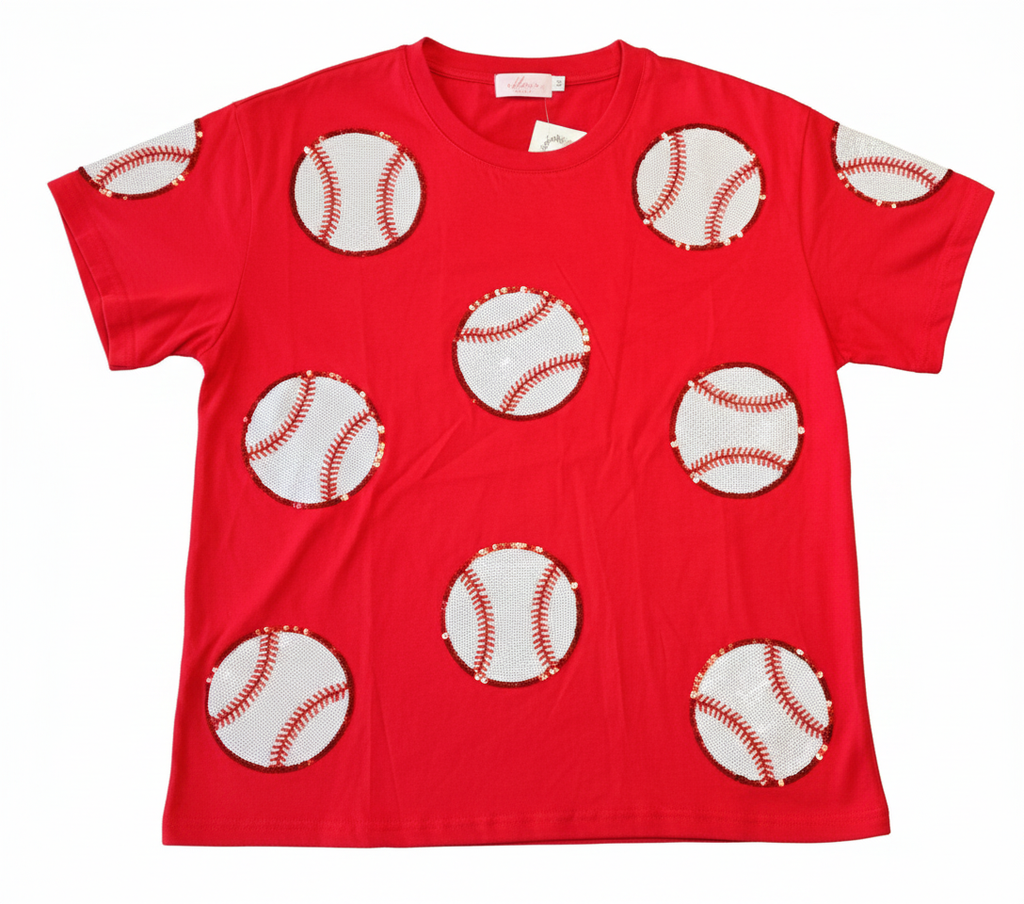 T-Shirt - Red Baseball