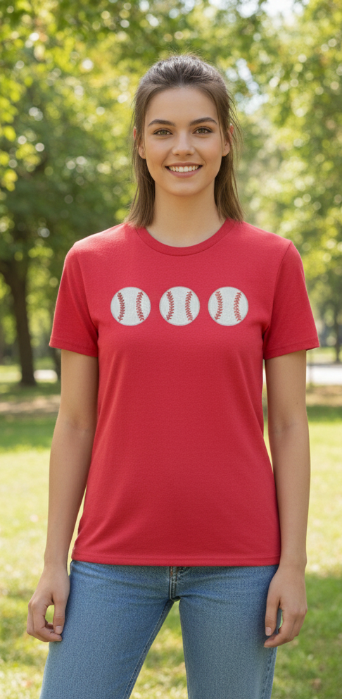Sequin Baseball T-Shirt