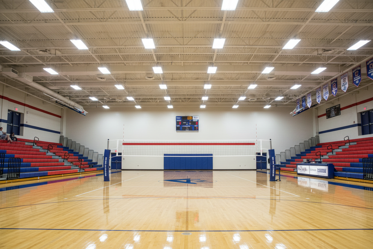 indoor volleyball court 